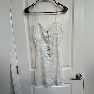 Motel Rocks - White lace mini dress
